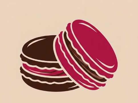 Himbeere Zartbitter Macaron  - Fruchtig & Edelschokoladig