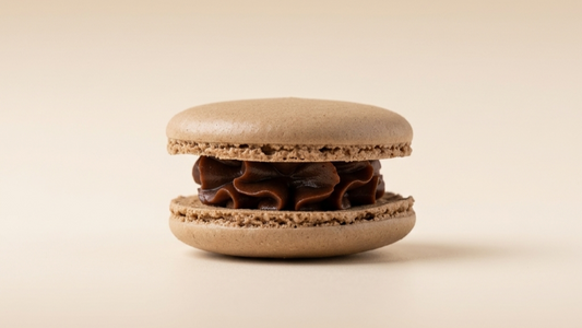 Nougat Macaron – Nussig & Schokoladig-Zart